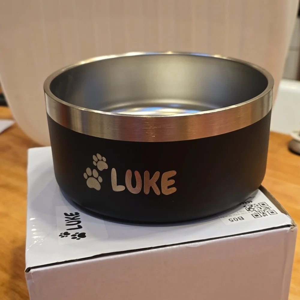 LUKE dog bowl